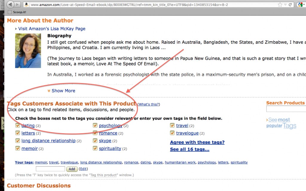 Tags on Amazon